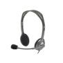 Logitech H110 headset, Avec fil, BureauCentre d'appels, 20 - 20000 Hz, 74 g, Casque, Gris, Gris foncé