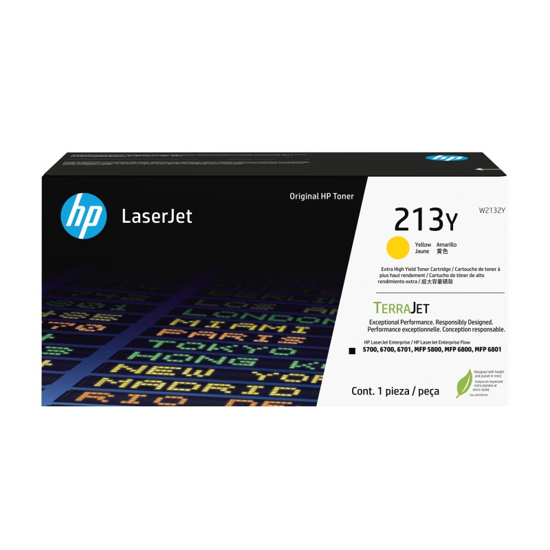 HP 213Y Toner LaserJet authentique Extra-grande capacité Jaune, 12000 pages, Jaune, 1 pièce