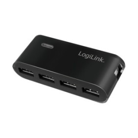 LogiLink UA0085, USB 2.0 Type-A, USB 2.0 Type-A, 480 Mbits, Noir, USB, 10 W