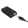 LogiLink UA0085, USB 2.0 Type-A, USB 2.0 Type-A, 480 Mbits, Noir, USB, 10 W