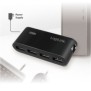 LogiLink UA0085, USB 2.0 Type-A, USB 2.0 Type-A, 480 Mbits, Noir, USB, 10 W