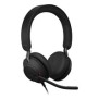 Jabra Evolve2 40 SE, Avec fil, BureauCentre d'appels, 168,5 g, Casque, Noir