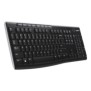 Logitech K270, Taille réelle 100 %, Sans fil, RF sans fil, QWERTY, Noir