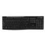Logitech K270, Taille réelle 100 %, Sans fil, RF sans fil, QWERTY, Noir