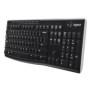 Logitech K270, Taille réelle 100 %, Sans fil, RF sans fil, QWERTY, Noir