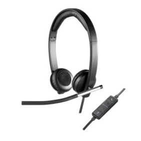 Logitech H650E, Avec fil, BureauCentre d'appels, 50 - 10000 Hz, 120 g, Casque, Noir, Argent