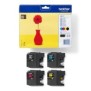 Brother LC121VALBP - Pack de cartouches d'encre originales, Noir, Cyan, Magenta, Jaune, 4 pièce, 300 pages, 300 pages, Multi pack