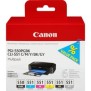 Canon Multipack de 6 cartouches d'encre PGI-550CLI-551 PGBKCMYBKGY, Photo noire, Photo cyan, Photo gris, Photo magenta, Noir, Jaune photo, Encre à pigments, Encre à colorant, 6 pièce, Multi pack