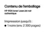 HP 410A toner LaserJet noir authentique, 2300 pages, Noir, 1 pièce