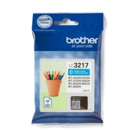 Brother LC3217C - Cartouche d'encre originale – Cyan, Cyan, 1 pièce, 550 pages, Paquet unique