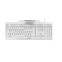 Cherry SECURE BOARD 1.0, Taille réelle 100 %, Avec fil, USB, Clavier mécanique, QWERTZ, Gris