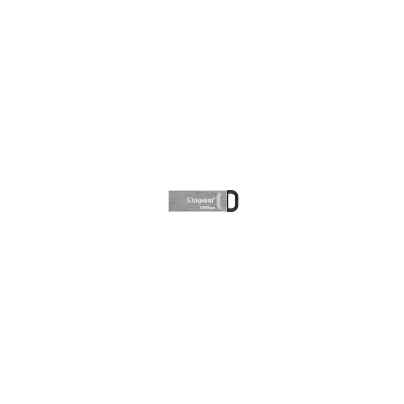 Kingston DataTraveler Clé USB Kyson 128 Go, 128 Go, USB Type-A, 3.2 Gen 1 3.1 Gen 1, 200 Mos, Sans capuchon, Argent