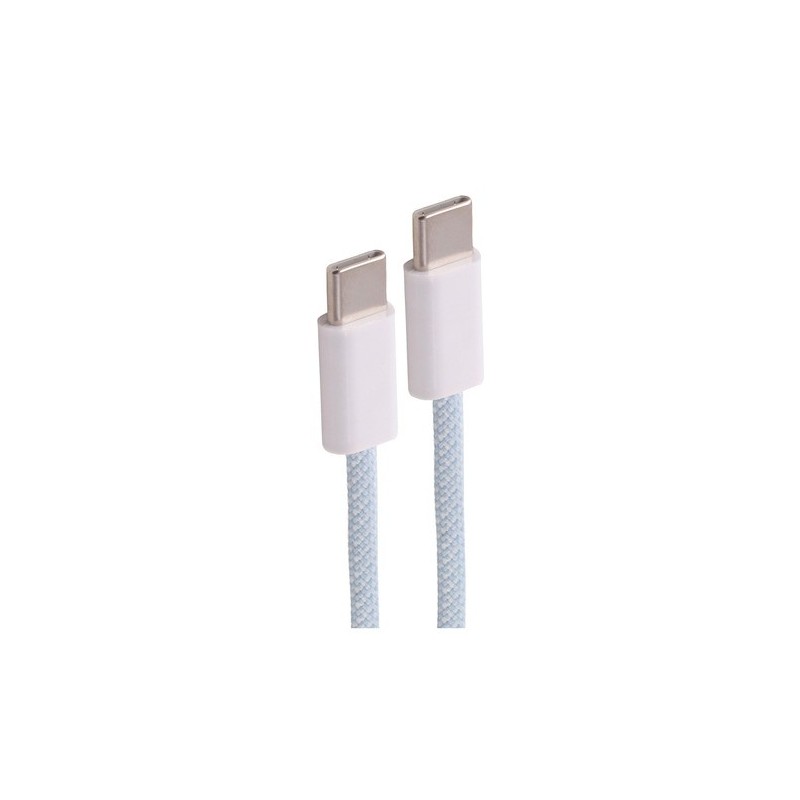 ShiverPeaks BS14-22021, 1 m, USB C, USB C, USB 2.0, 0,48 Gbits, Bleu, Blanc