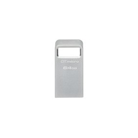 Kingston DataTraveler 64 Go Micro 200 Mos Metal USB 3.2 Gen 1, 64 Go, USB Type-A, 3.2 Gen 1 3.1 Gen 1, 200 Mos, Sans capuchon, Argent