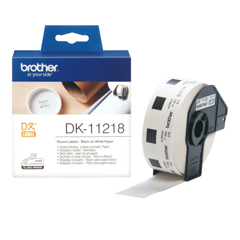 Brother DK-11218, Blanc, DK, Rouleau, Papier, 54 x 115 x 112 mm, 174 g