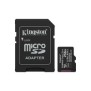 Kingston 256GB microSDXC Canvas Select Plus Gen3 150MBs A1 Adaptateur SD inclus, 256 Go, MicroSDXC, Classe 10, UHS-I, 150 Mos, Class 1