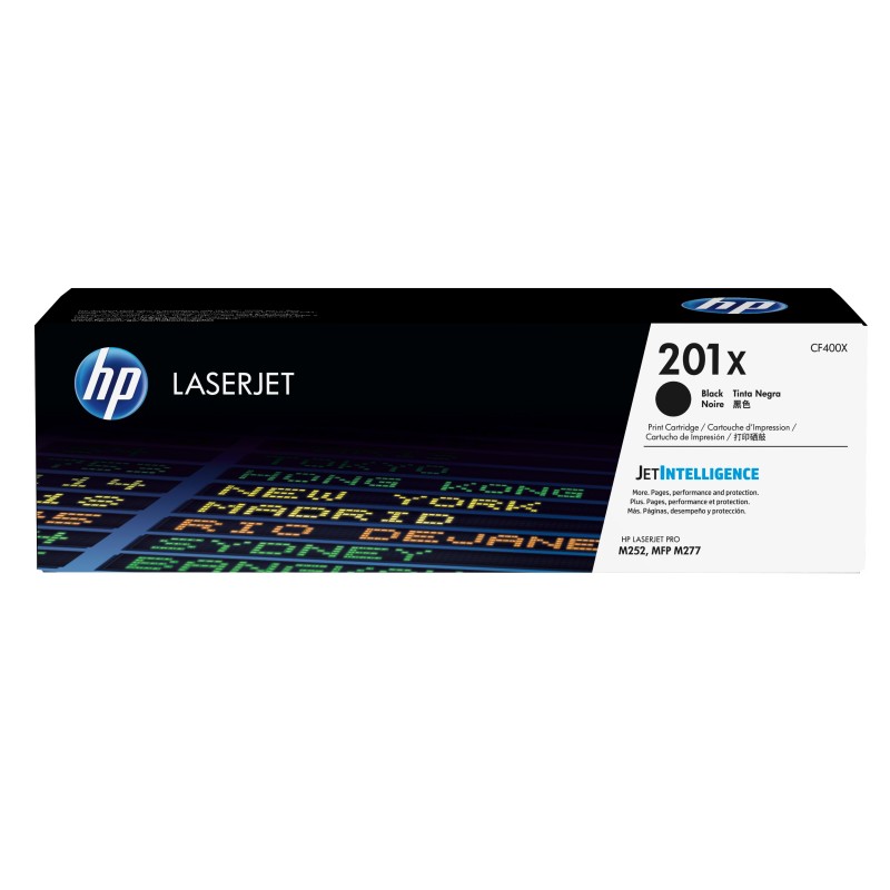 HP 201X toner LaserJet Noir grande capacité authentique, 2800 pages, Noir, 1 pièce