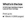 HP 201X toner LaserJet Noir grande capacité authentique, 2800 pages, Noir, 1 pièce