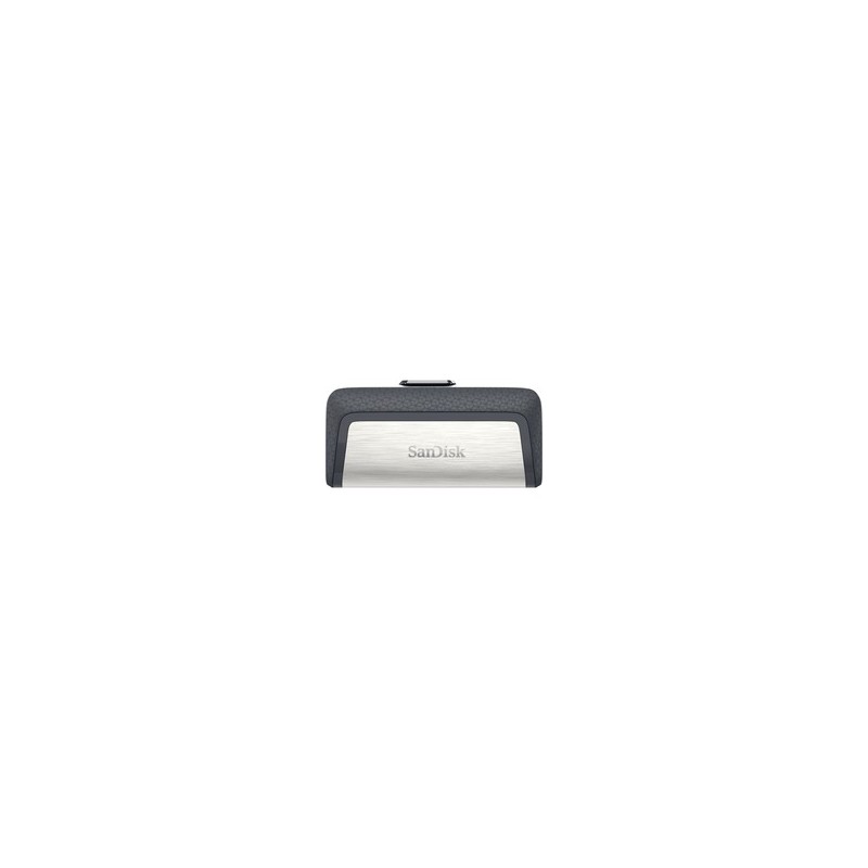 SanDisk Ultra Dual Drive USB Type-C, 128 Go, USB Type-A USB Type-C, 3.2 Gen 1 3.1 Gen 1, Slide, 9,1 g, Noir, Argent
