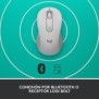 Logitech Signature M650 L for Business, Droitier, Optique, Bluetooth, 4000 DPI, Blanc