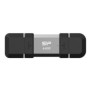 Silicon Power SP064GBUC3C51V1S, 64 Go, USB Type-A USB Type-C, 3.2 Gen 1 3.1 Gen 1, 120 Mos, Casquette, Noir, Argent