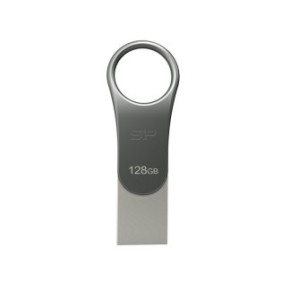 Silicon Power Mobile C80, 128 Go, USB Type-A USB Type-C, 3.2 Gen 1 3.1 Gen 1, Pivotant, 8 g, Titane