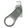 Silicon Power Mobile C80, 128 Go, USB Type-A USB Type-C, 3.2 Gen 1 3.1 Gen 1, Pivotant, 8 g, Titane