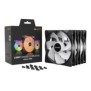 Be Quiet! Light Wings LX 140mm PWM Reverse Triple Pack | Ventilateur PC | pales inversées | noir | RGB | Pack de 3, Noir
