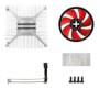 Xilence XC035, Refroidisseur, 9,2 cm, 1000 trmin, 2800 trmin, Noir, Rouge