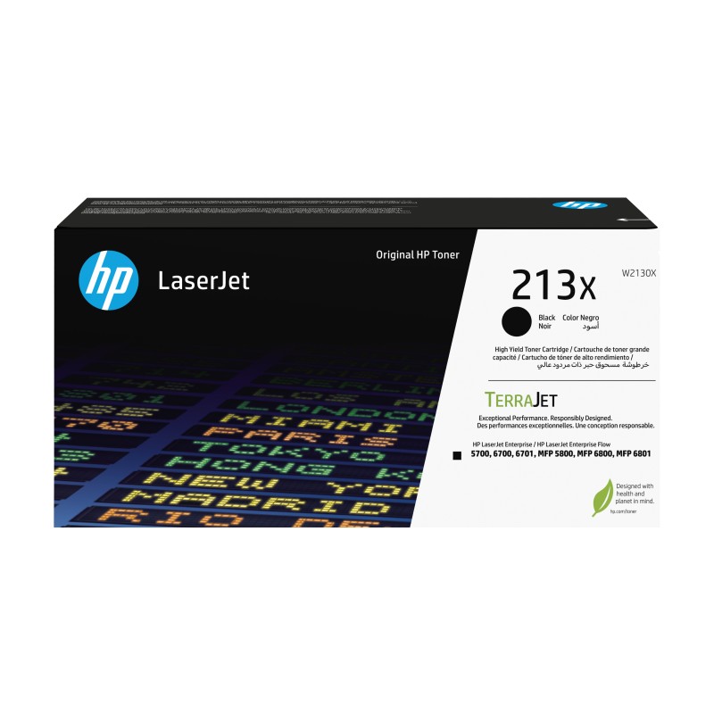 HP 213X Toner LaserJet authentique Grande capacité Noir, 9000 pages, Noir, 1 pièce