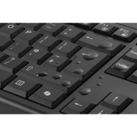 Kensington KM270 EQ KM270 EQ Kit clavier + souris sans fil rechargeable, Taille réelle 100 %, Sans fil, RF sans fil + Bluetooth, Noir