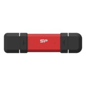 Silicon Power DS72, 250 Go, USB Type-A USB Type-C, 3.2 Gen 2 3.1 Gen 2, 1050 Mos, Casquette, Rouge