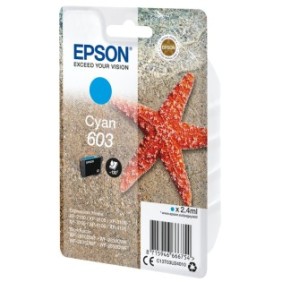 Epson Singlepack Cyan 603 Ink, Rendement standard, Cyan, 2,4 ml, 1 pièce, Paquet unique