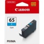 Canon Cartouche d'encre cyan CLI-65C, Cyan, Encre à colorant, 12,6 ml, 1 pièce, 482 pages, Paquet unique