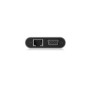 ICY BOX IB-DK4040-CPD, Avec fil, USB 3.2 Gen 1 3.1 Gen 1 Type-C, 100 W, 3,5 mm, 10,100,1000 Mbits, Anthracite, Noir