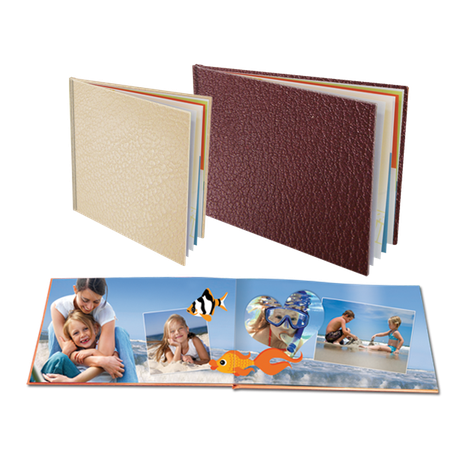 Livre photo couverture cuir