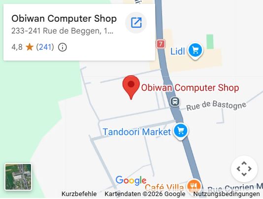 Carte Google Obiwan Computer